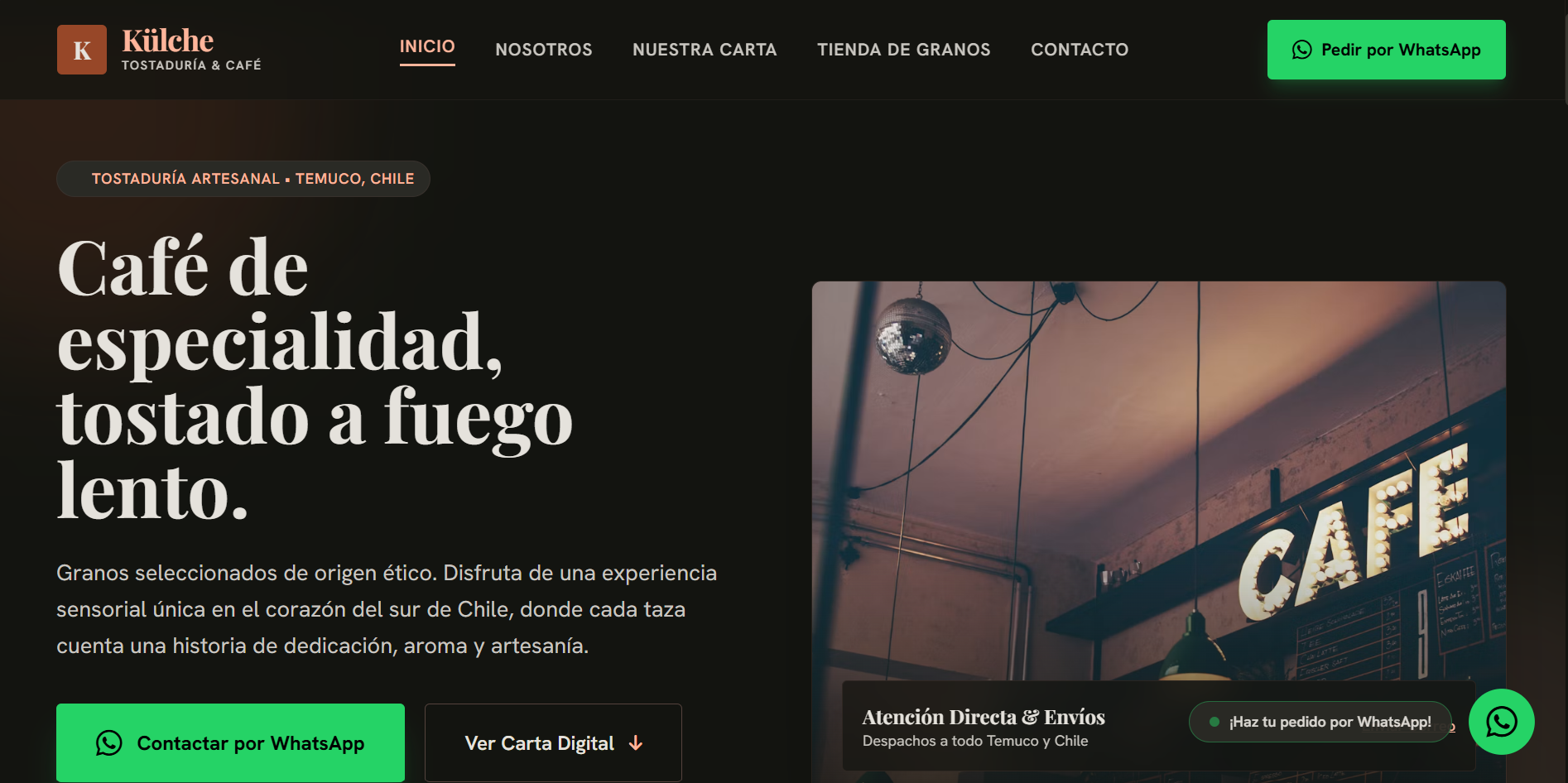 Captura estática Külche Café